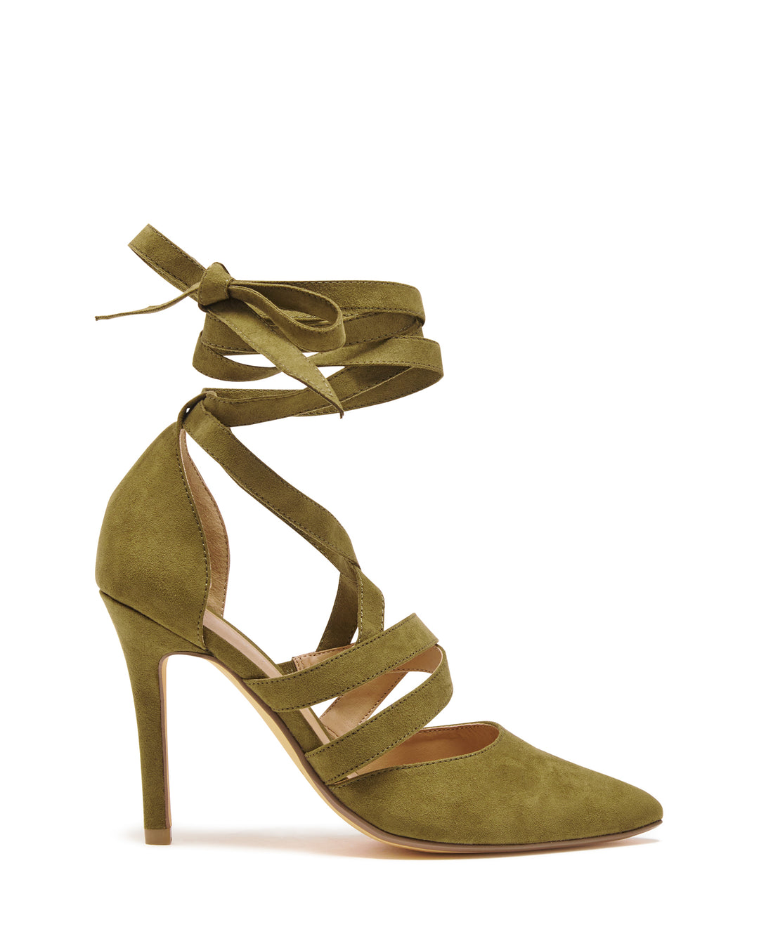 Bella Heel Khaki Faux Suede Therapy Shoes