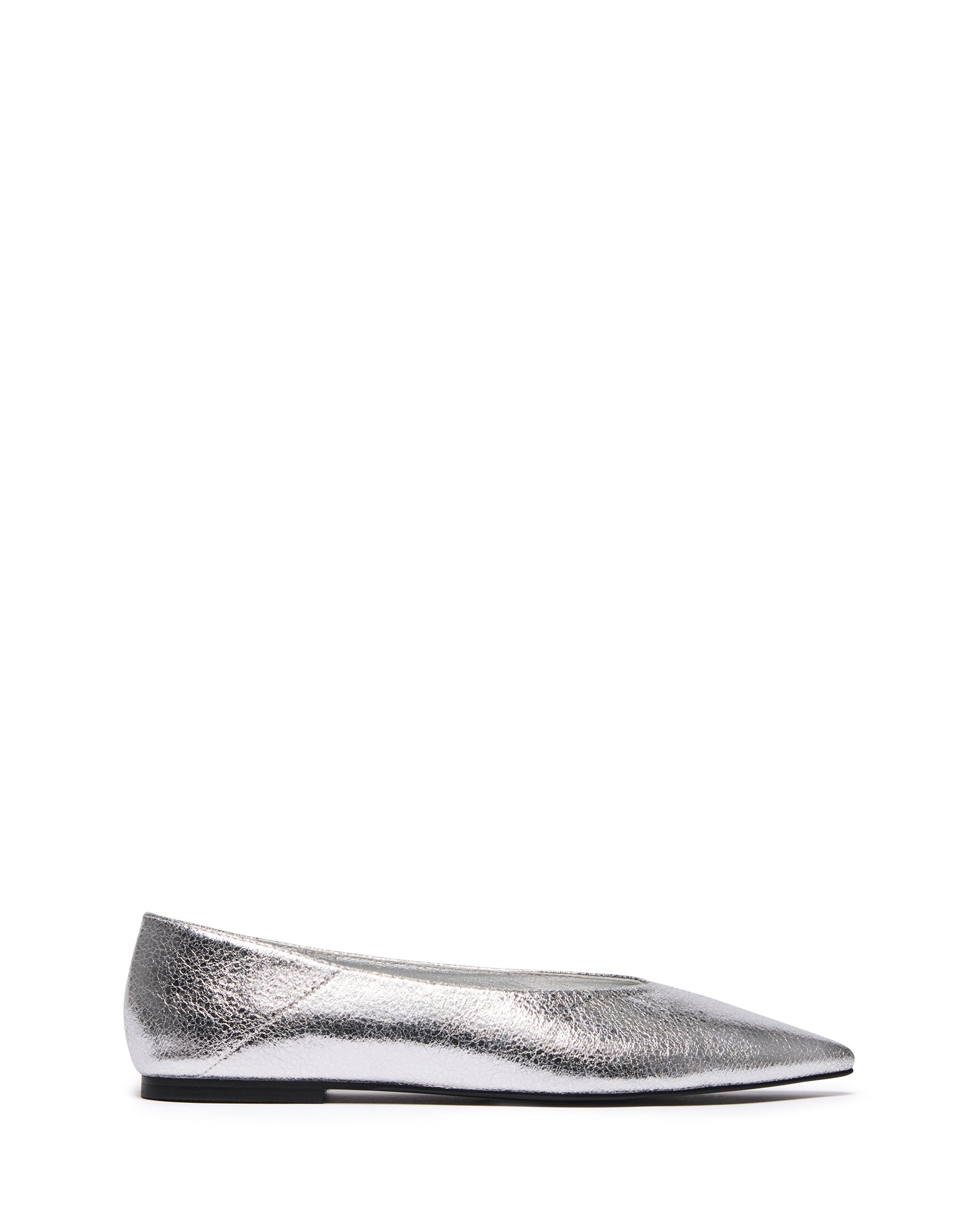 Clara Pointed Flat Silver