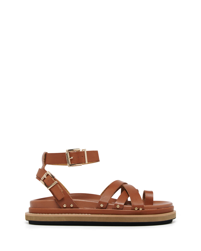 Tan shop chunky sandals