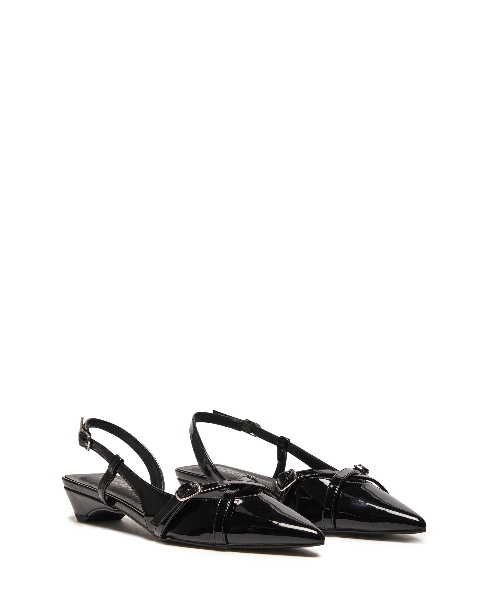 Contender Slingback Heel Black Patent