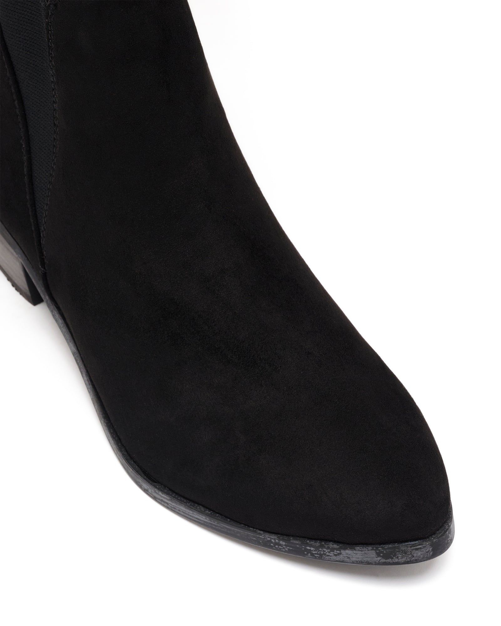 Dalton Boot  Black Microsuede