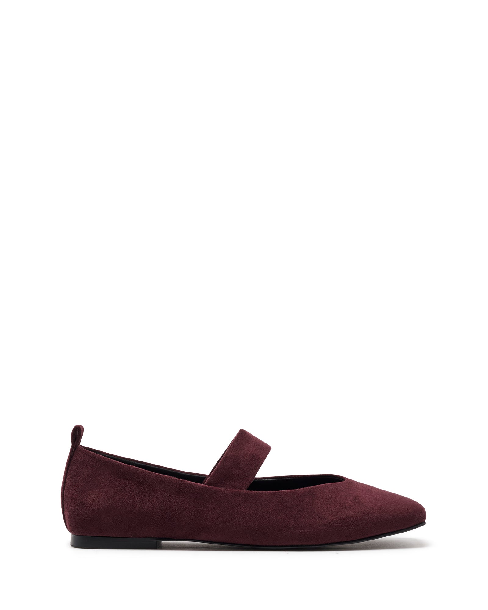 Gael Ballet Flat Bordeaux Faux Suede