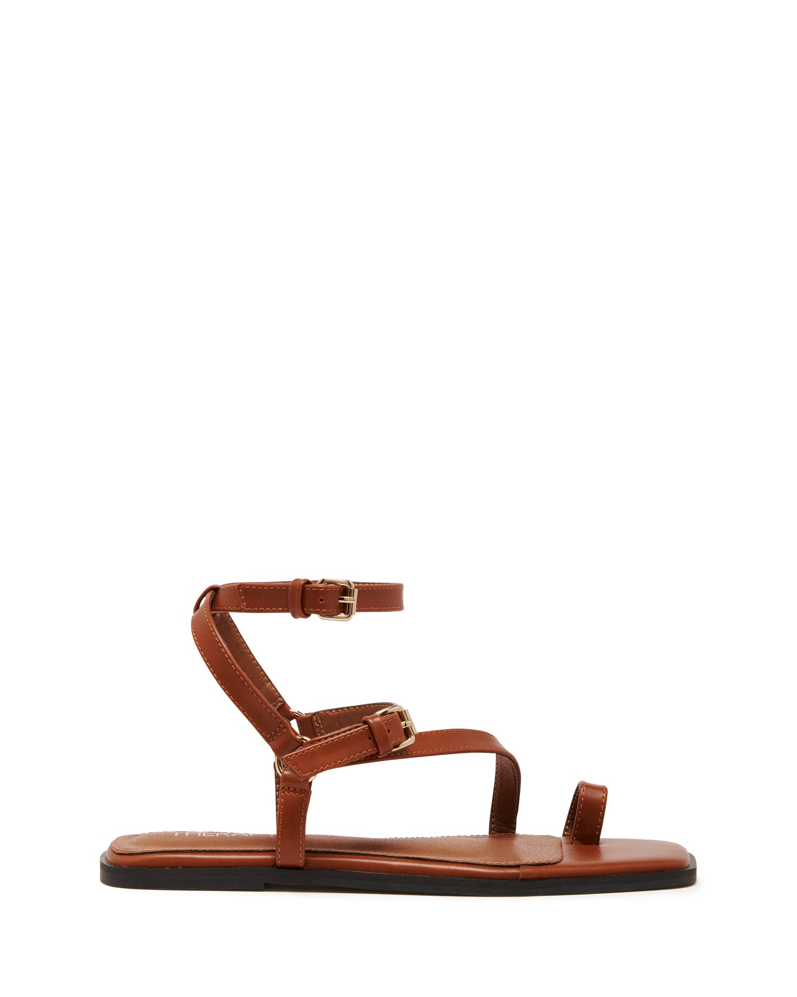 Gerry Sandal Dark Tan Burnished