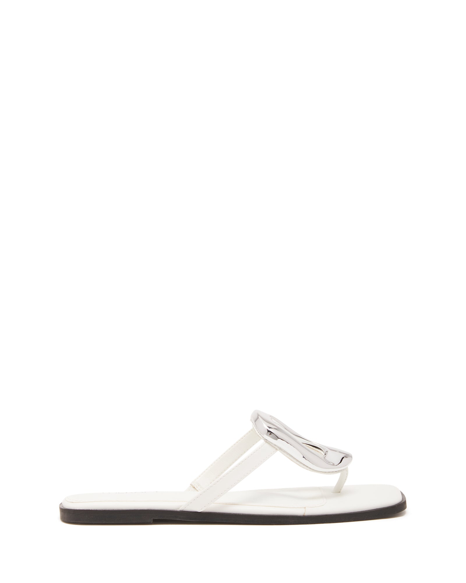 Guild Thong Sandal White Smooth