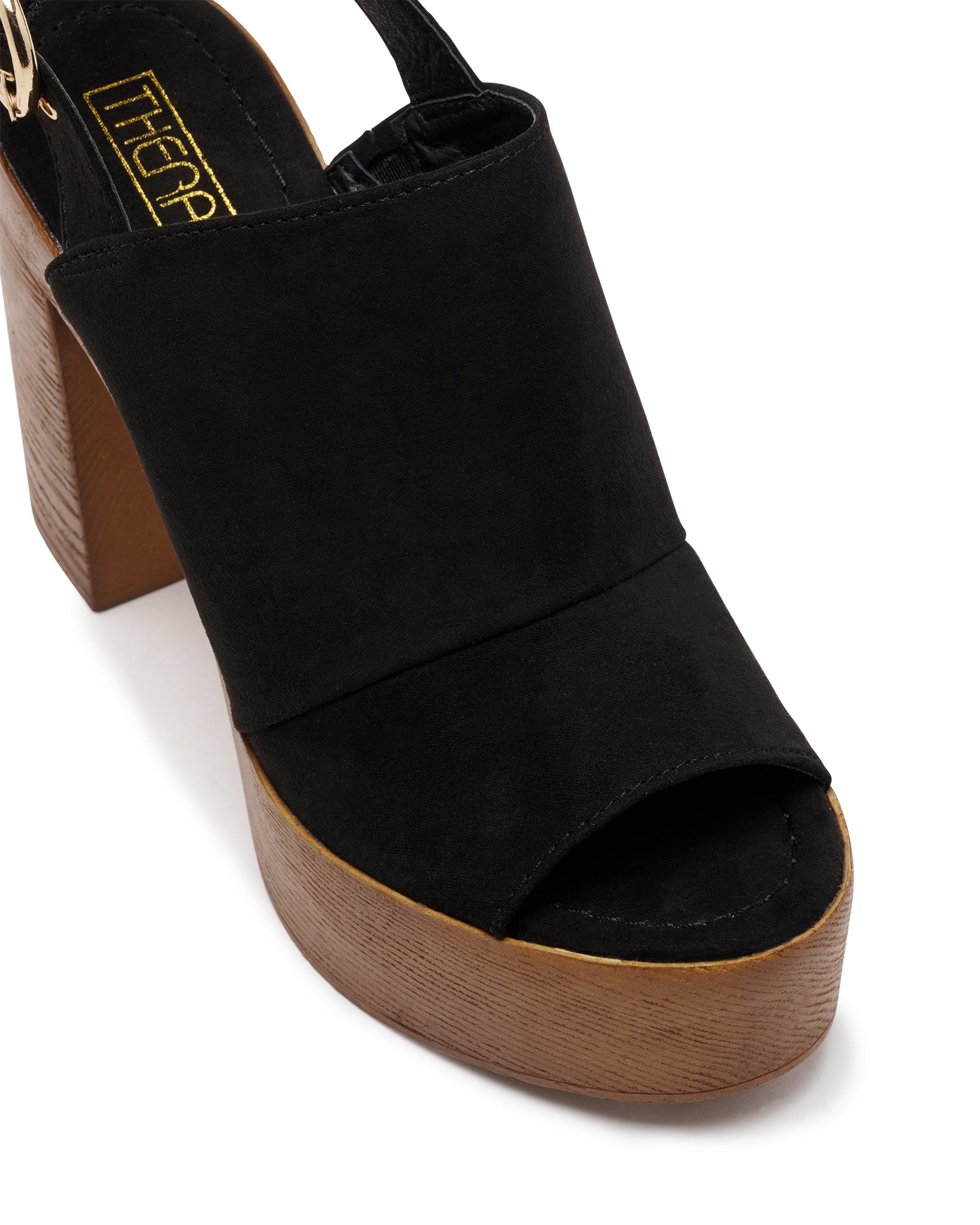 Ivy Platform Heel Black