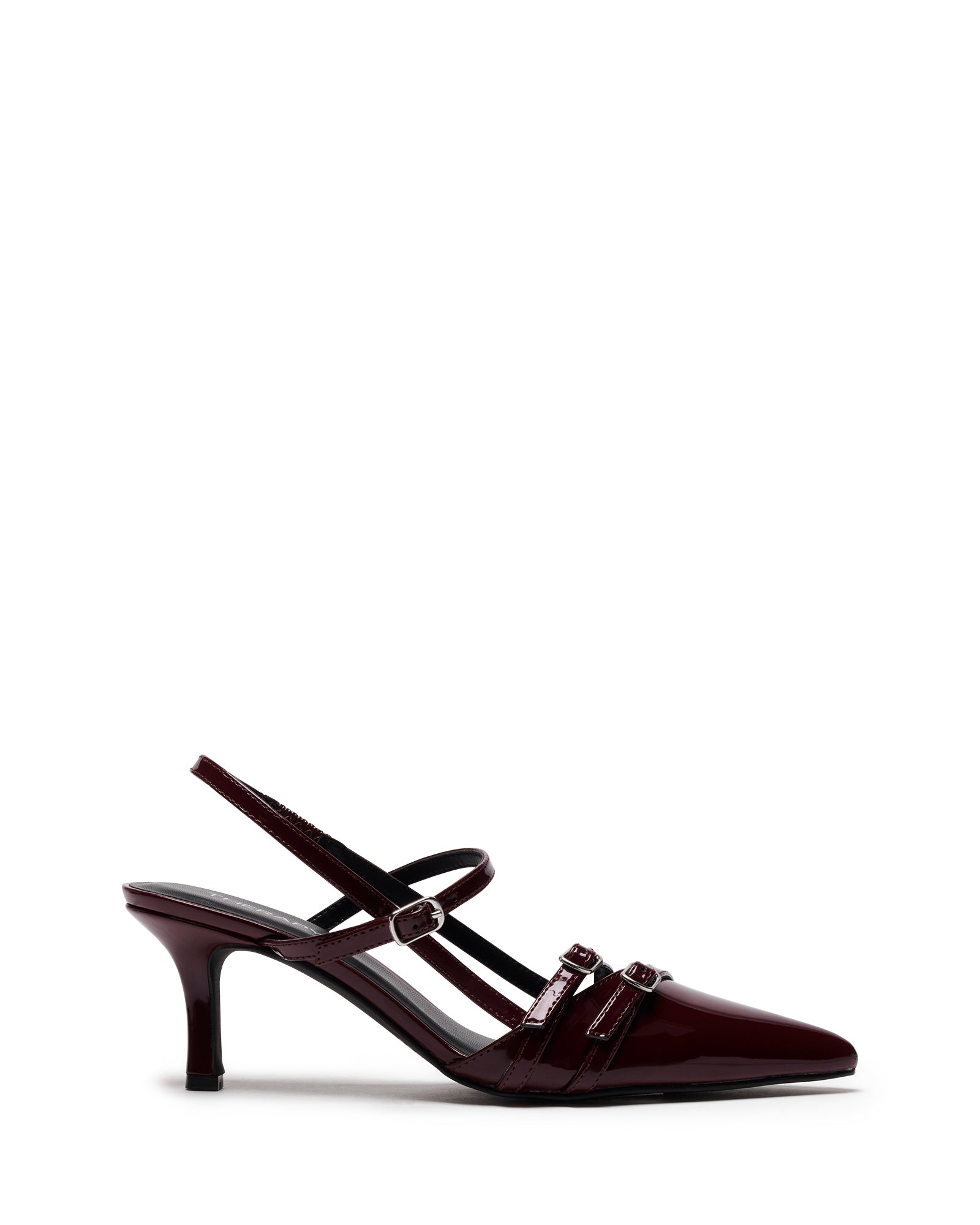 Jackpot Slingback Pump Cherry Patent