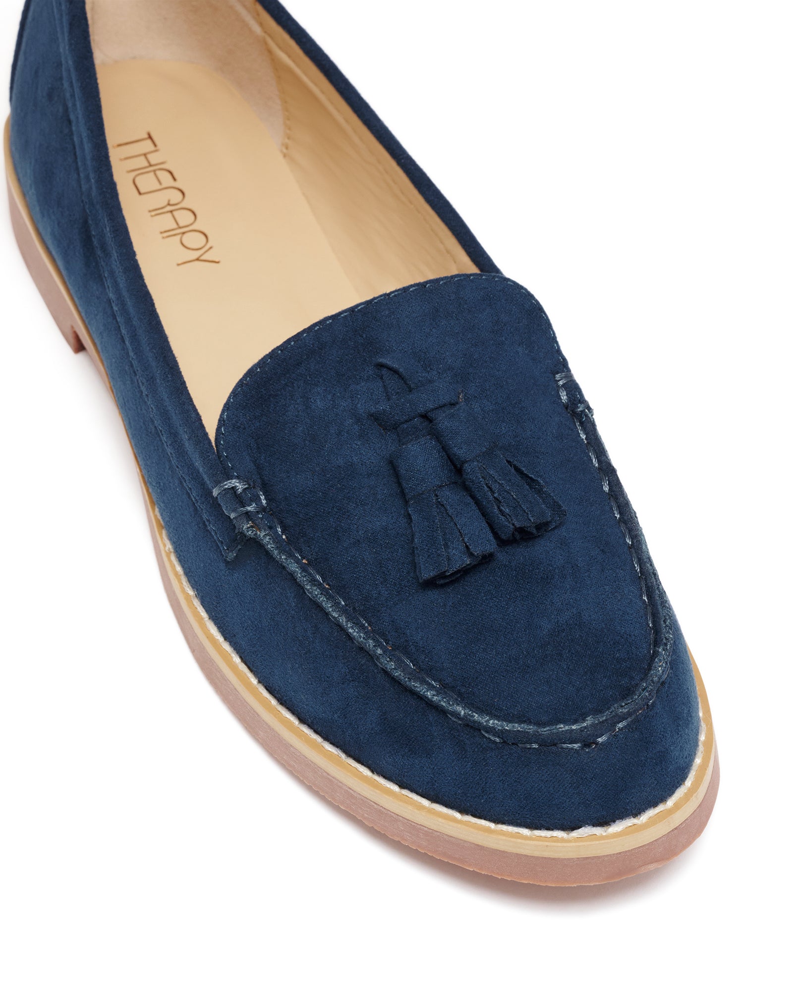 Jezabel Ballet Flat Navy Imit Kid Suede