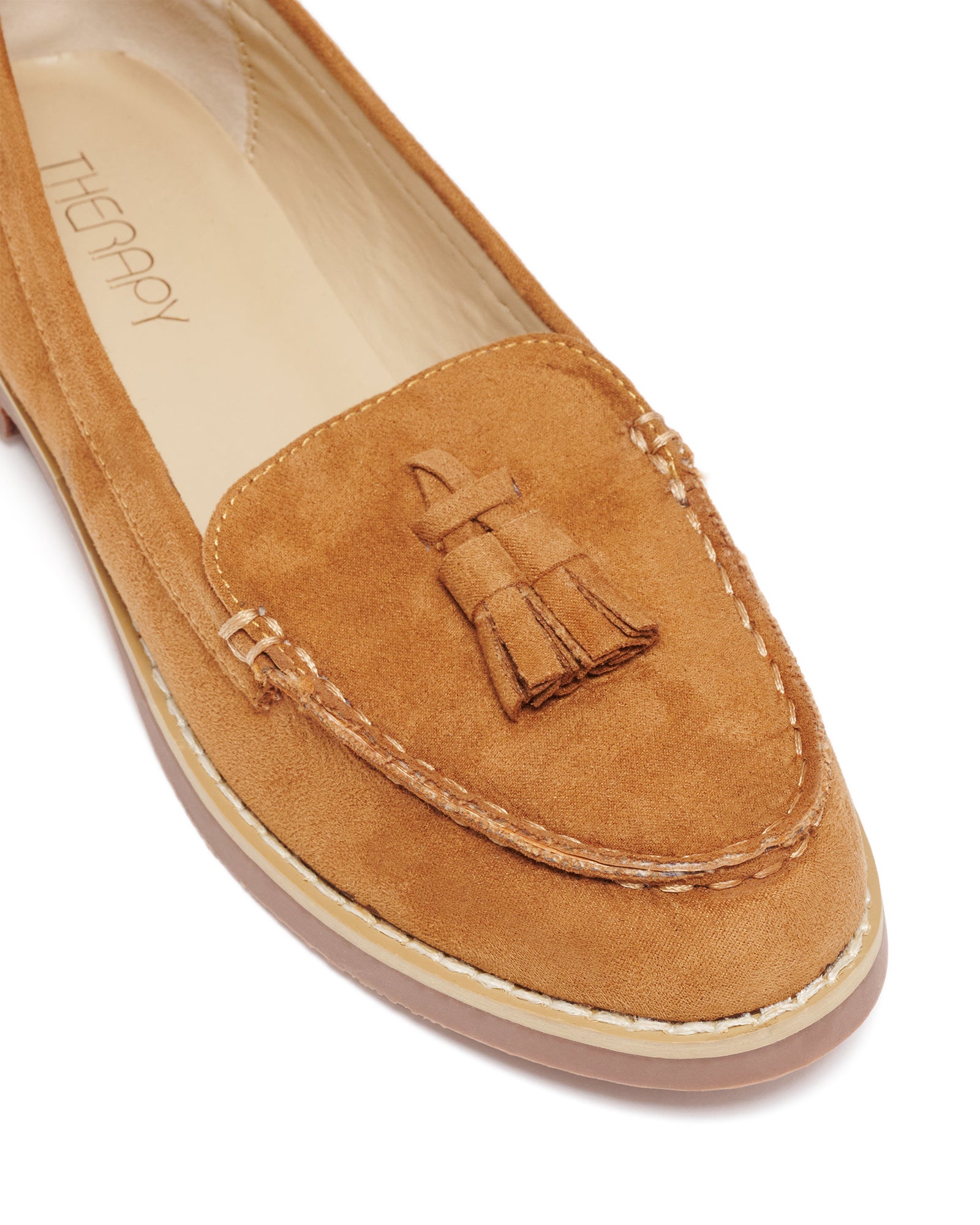 Jezabel Ballet Flat Tan Imit Kid Suede