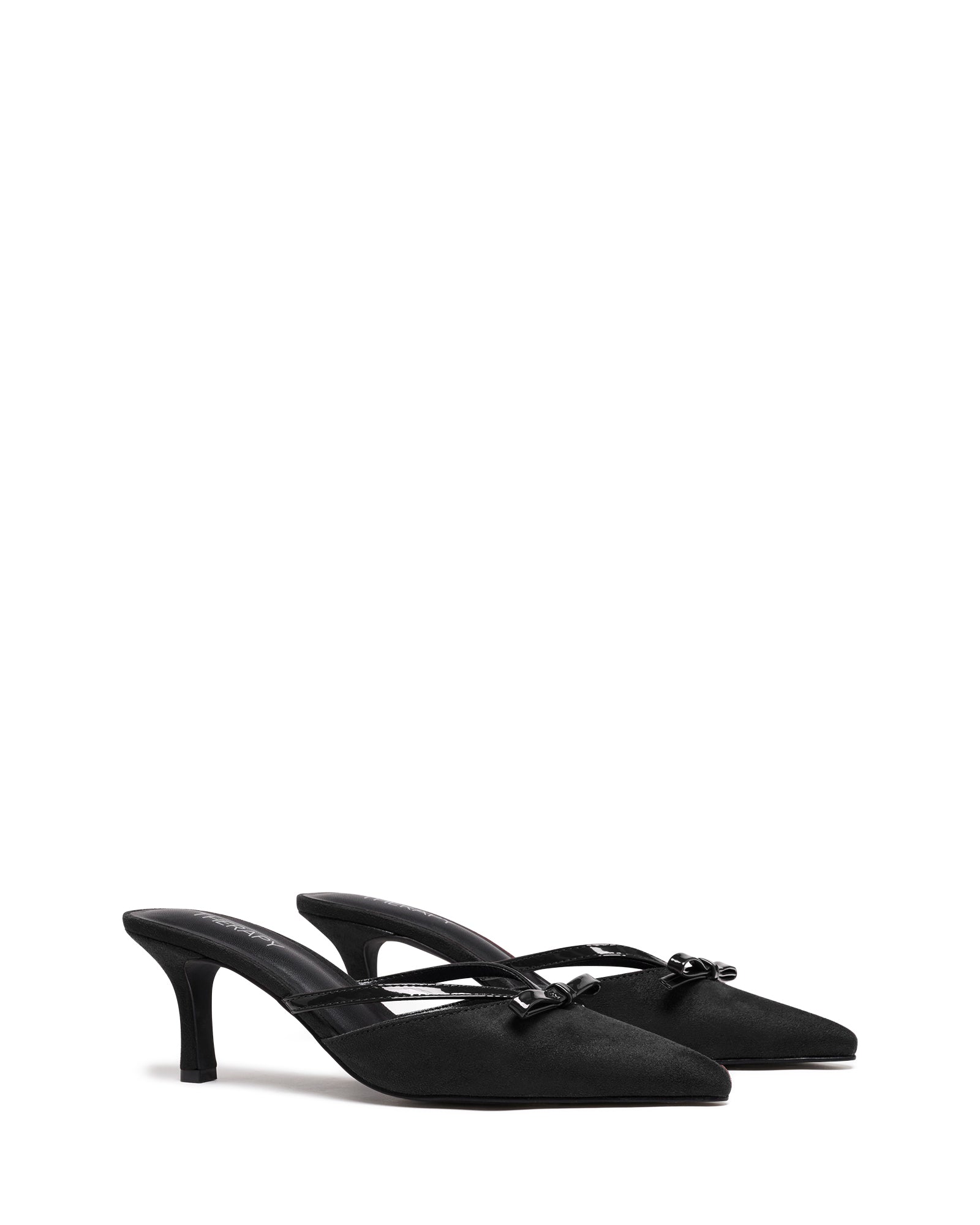 Jojo Pump Black Microsuede