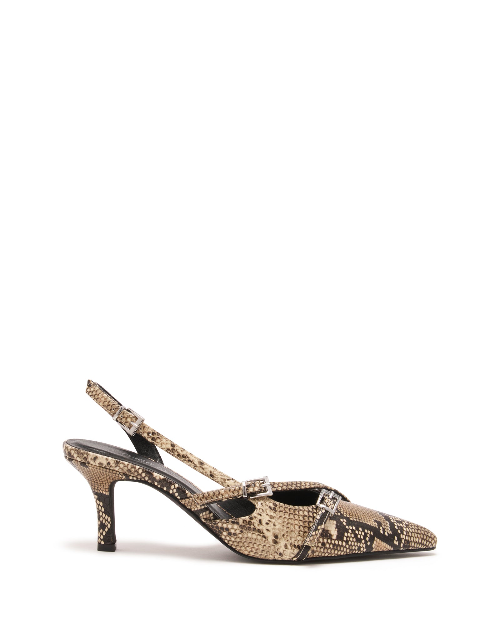 Juicy Slingback Pump Taupe Snake