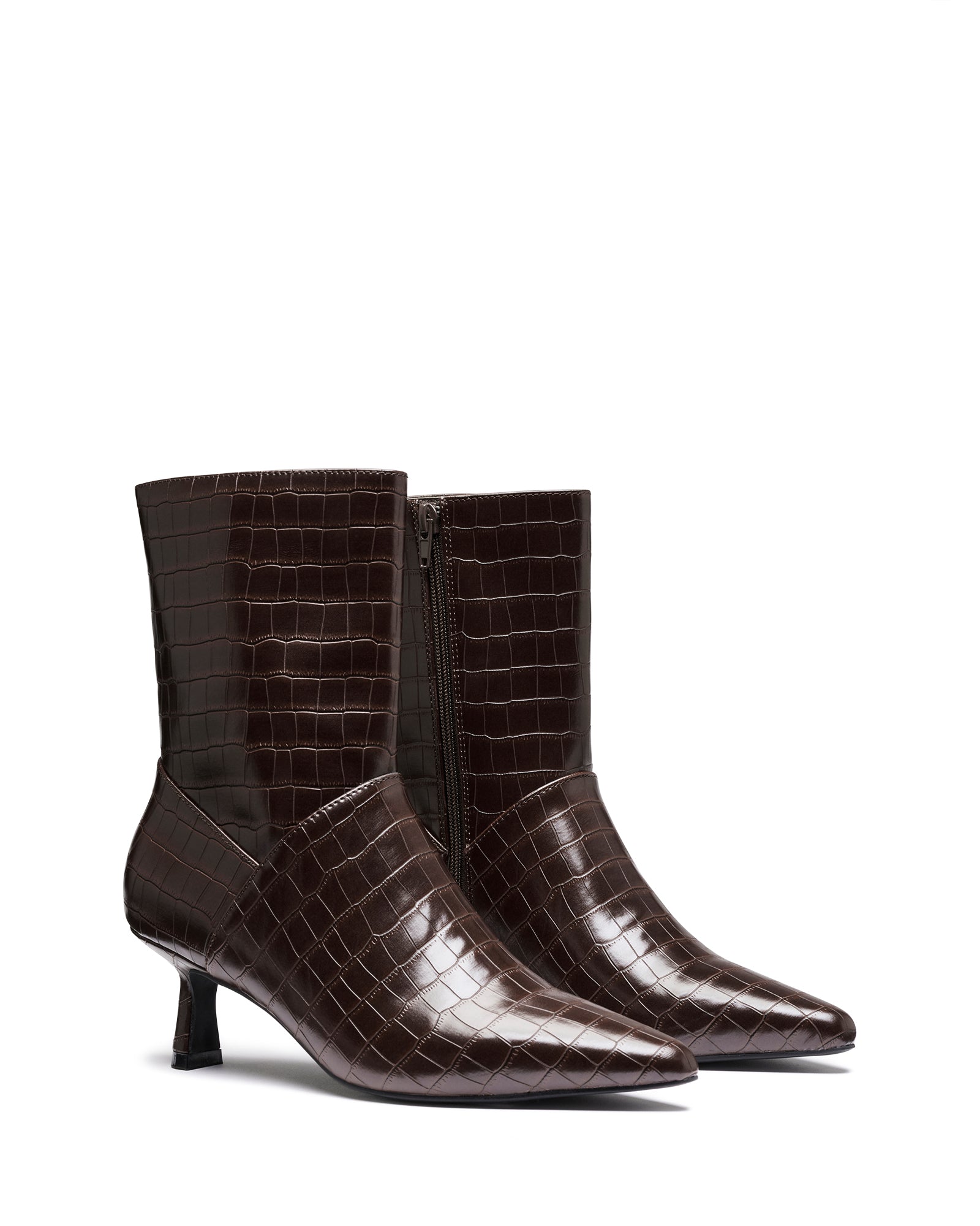 Kacee Ankle Boot Chocolate Croc