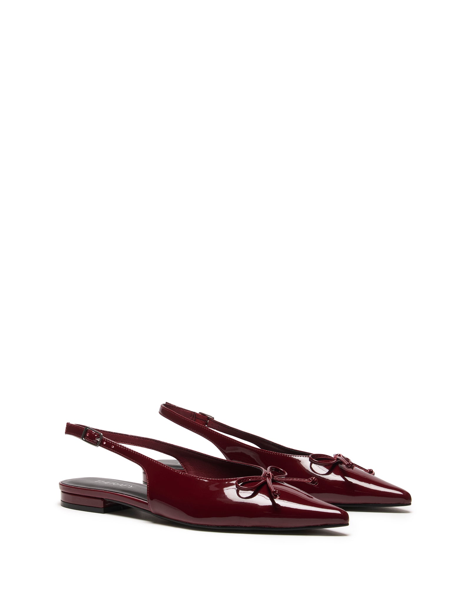 Lavin Slingback Flat Cherry Patent