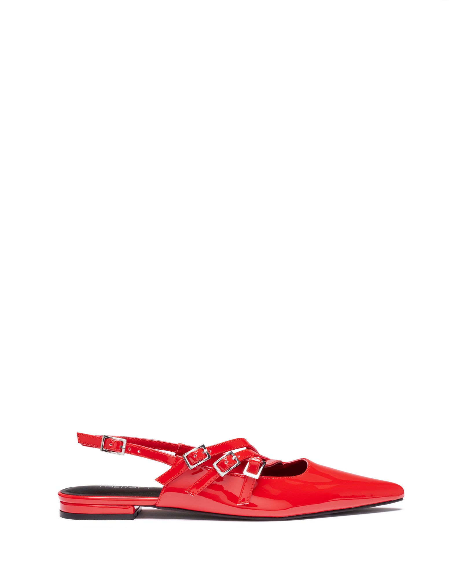 Lisst Slingback Flat Red Patent