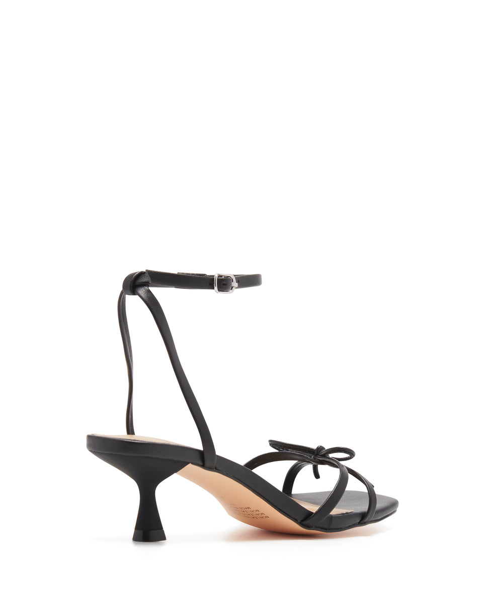 Therapy Shoes Luci Black Smooth | Women's Heels | Sandals | Strappy