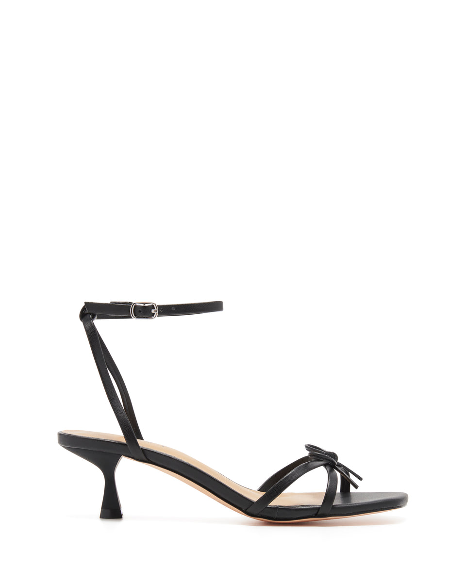 Therapy Shoes Luci Black Smooth | Women's Heels | Sandals | Strappy