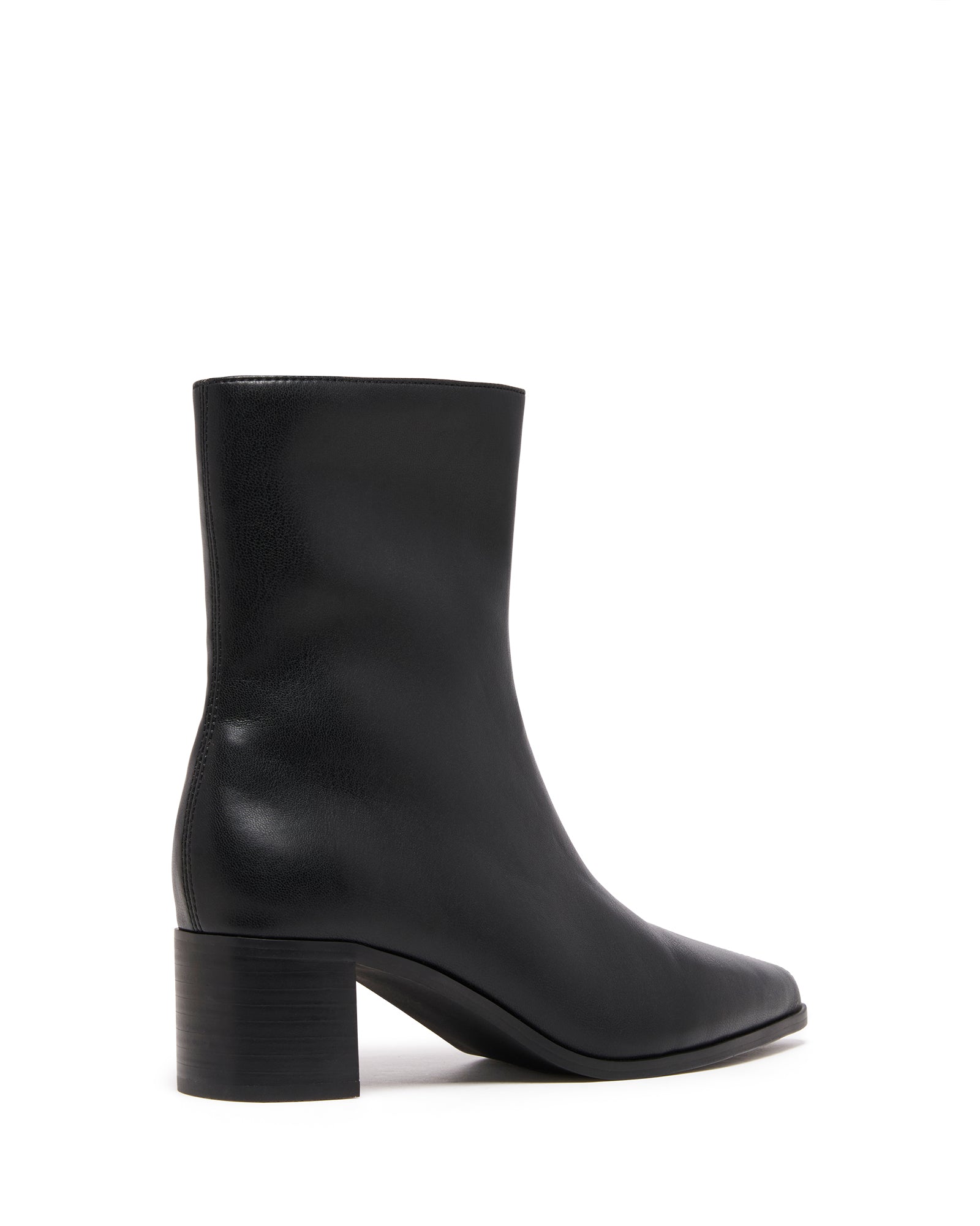 Paige Ankle Boot Black Smooth