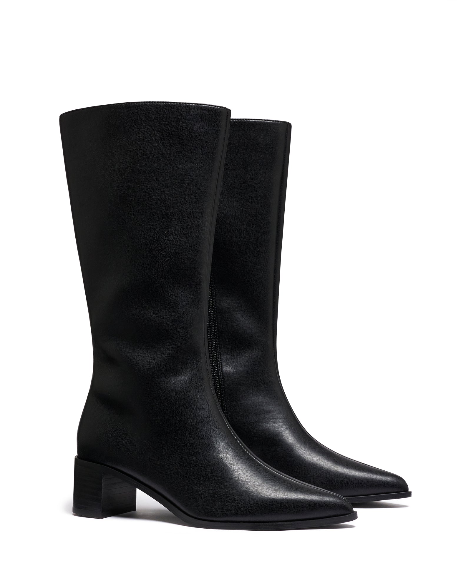 Penny Tall Boot Black Smooth