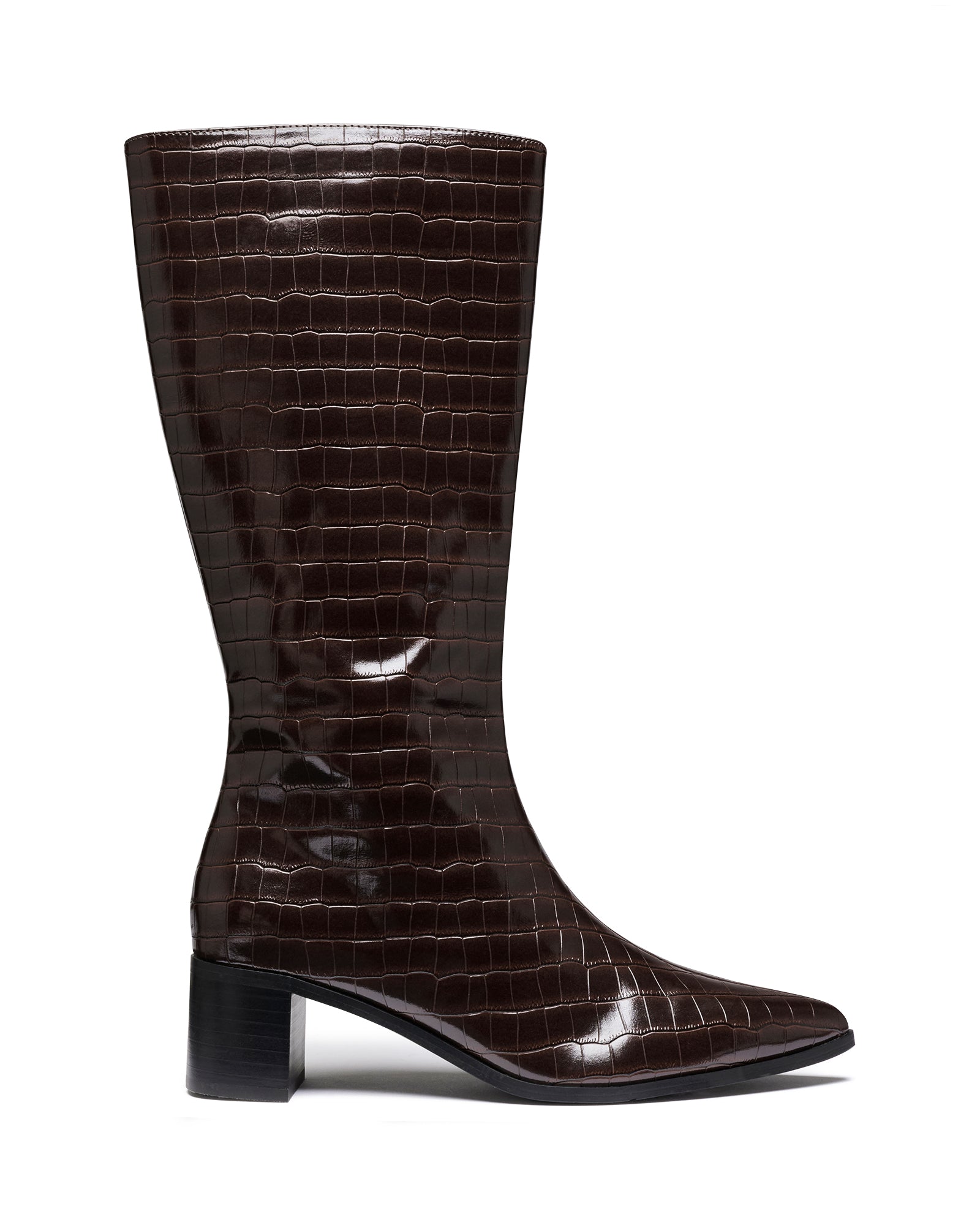 Penny Tall Boot Chocolate Croc