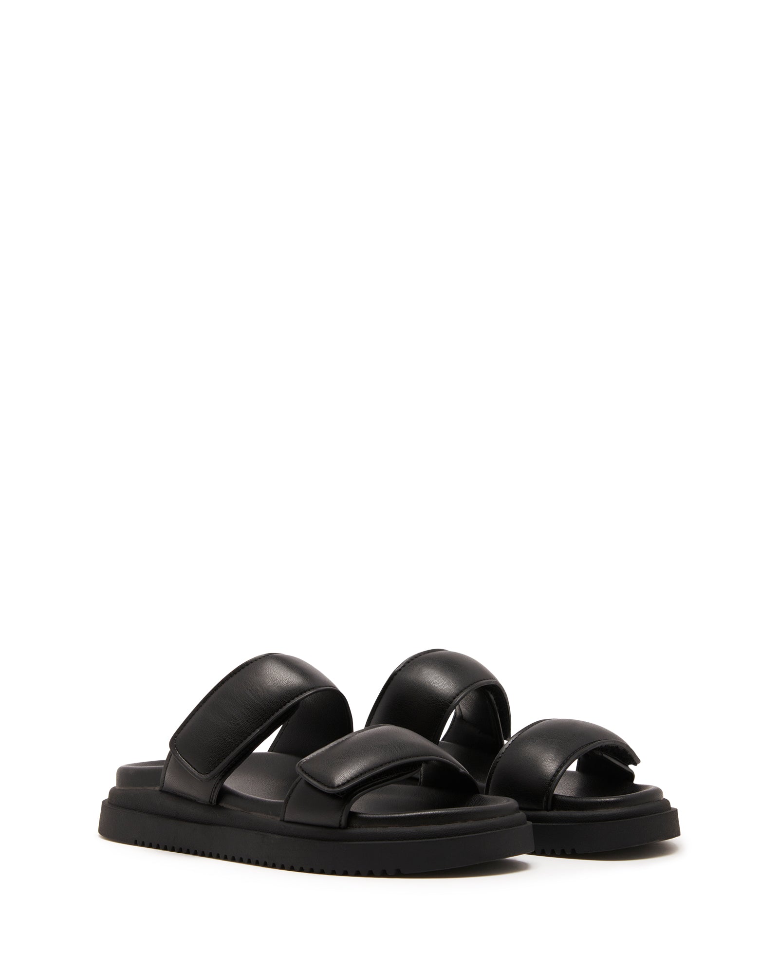 Pivot Flatform Sandal Black Smooth