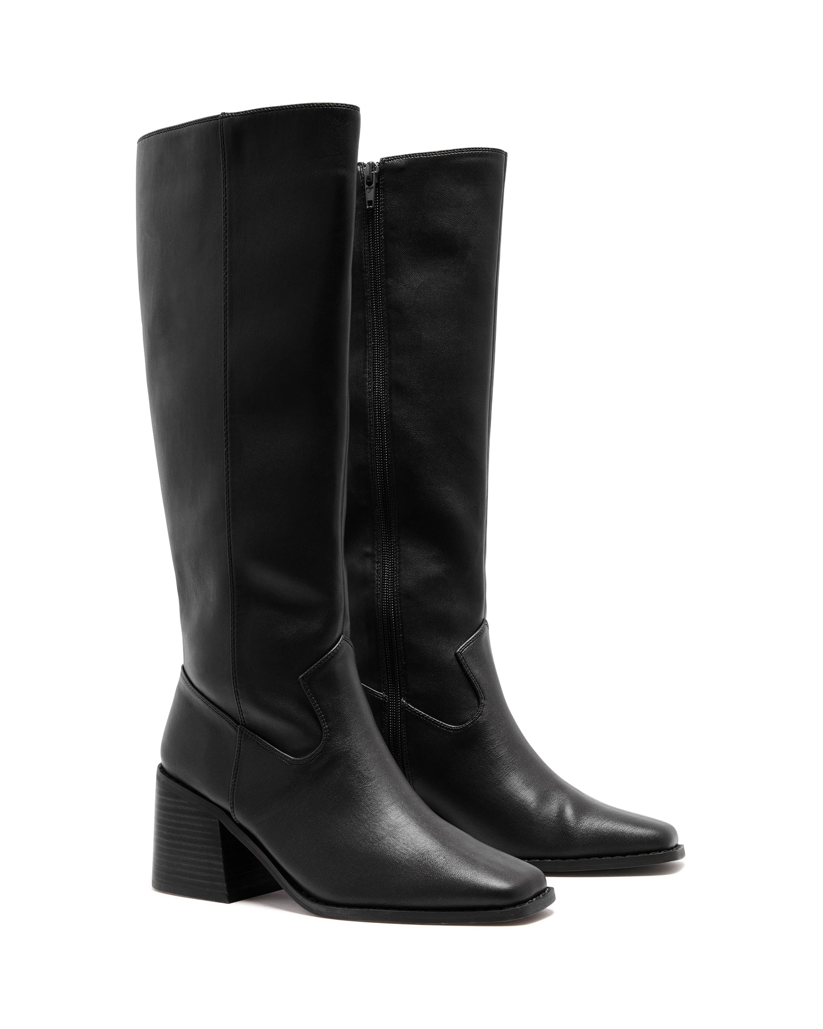 Quinn Tall Boot Black Smooth