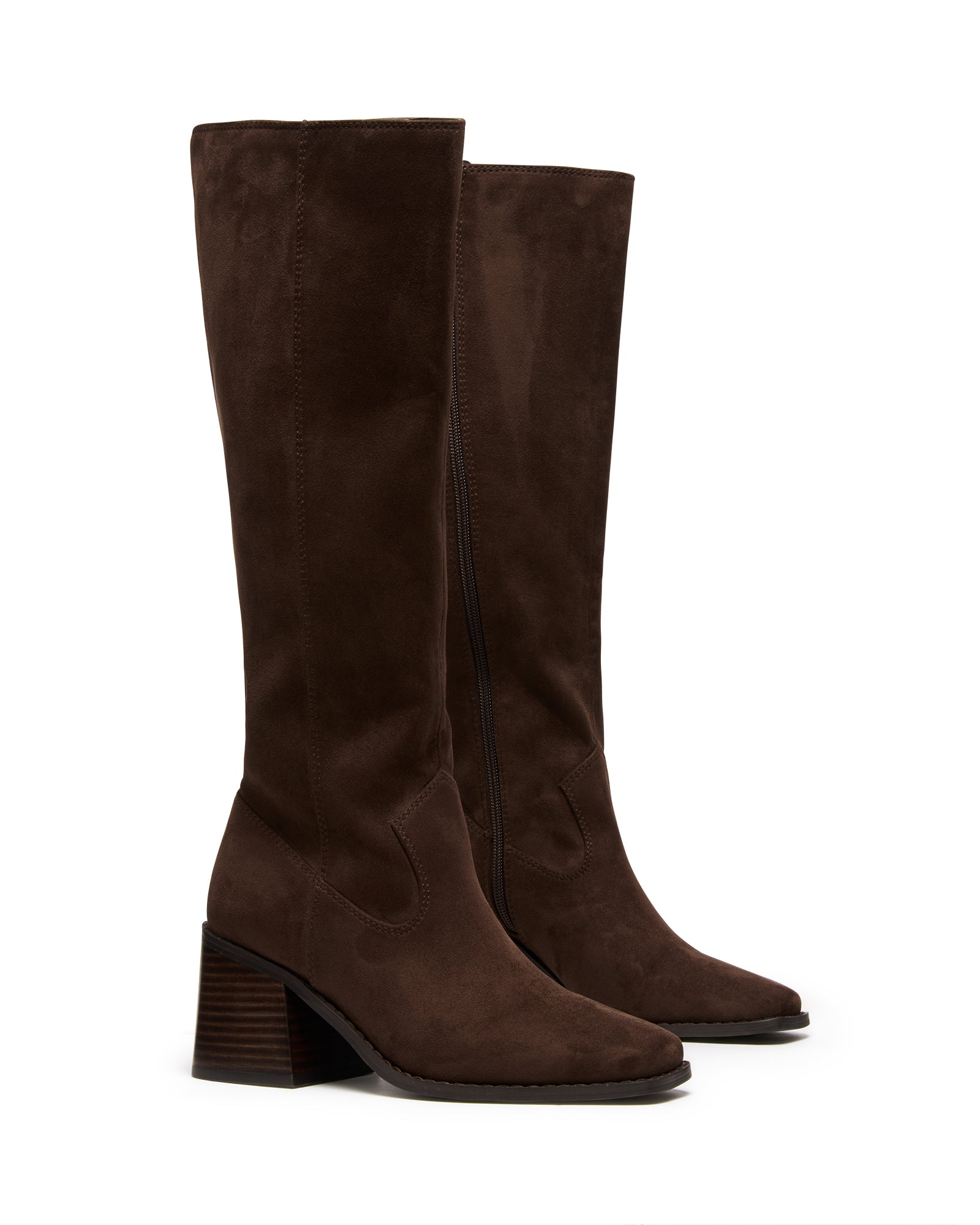 Quinn Tall Boot Chocolate Microsuede