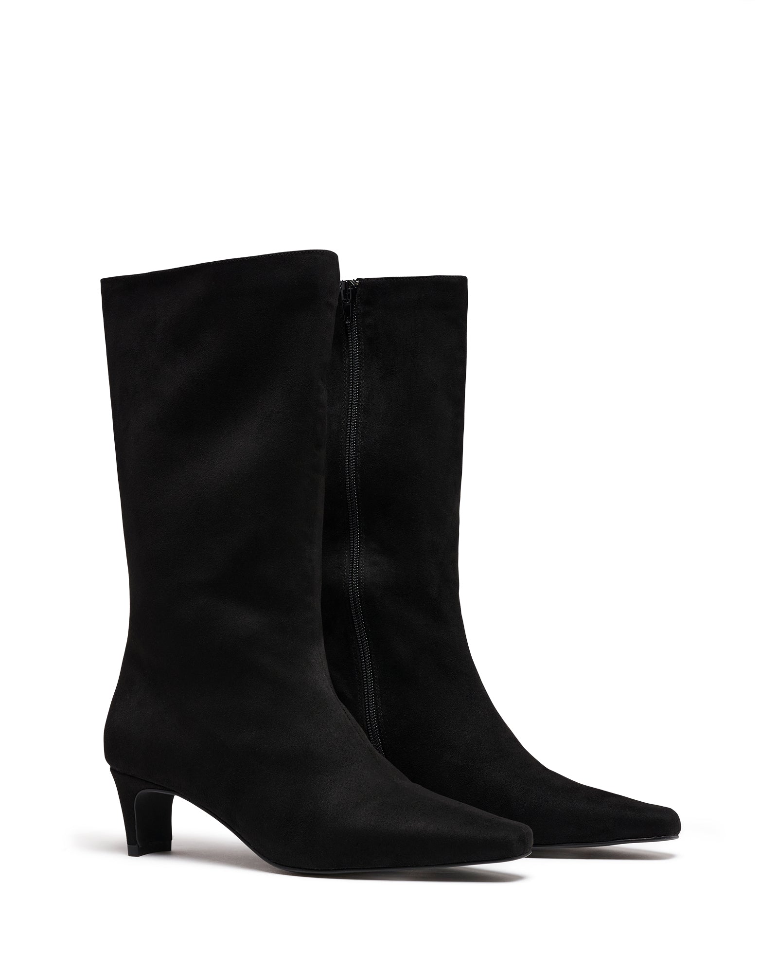 Rhome Tall Boot Black Microsuede