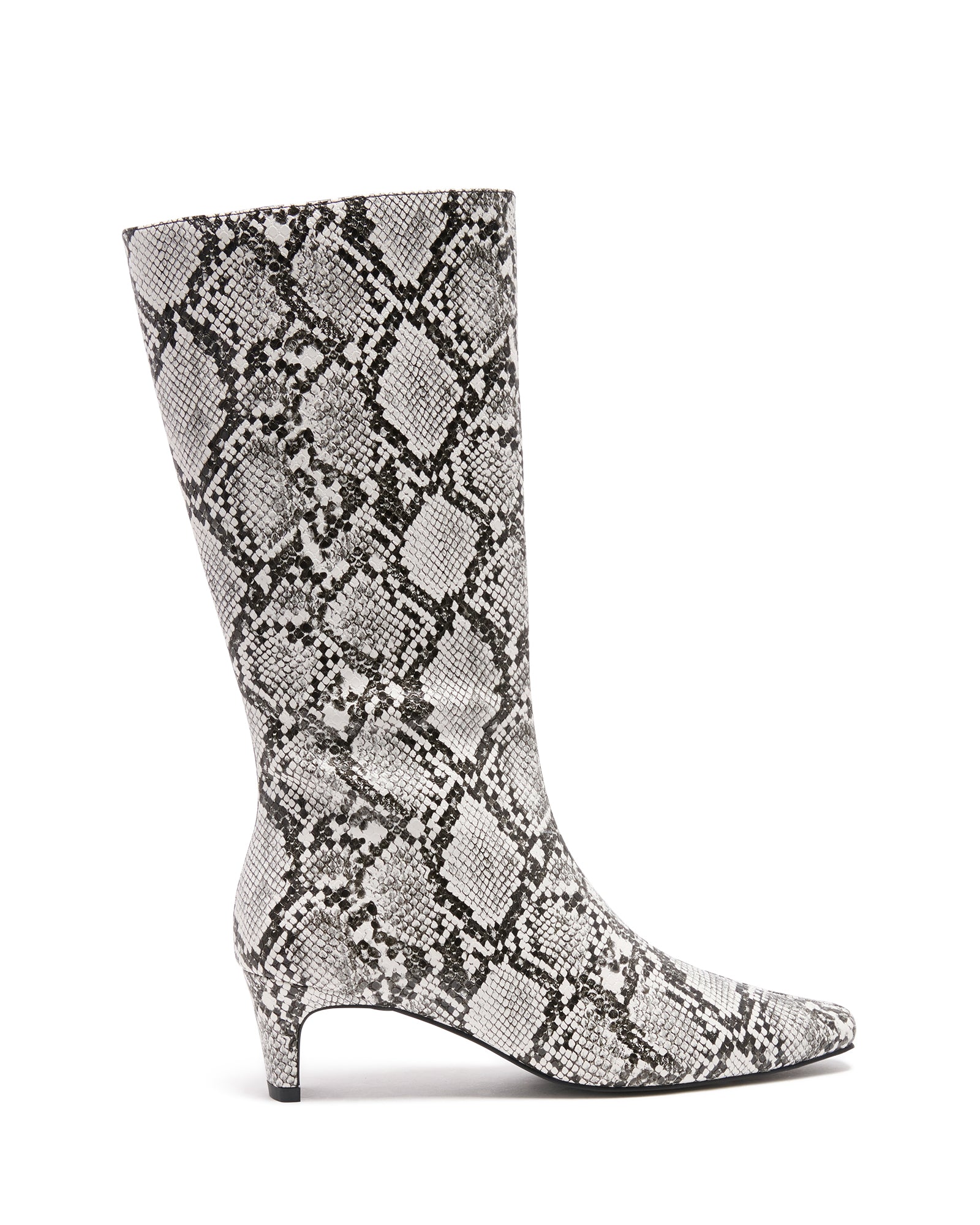 Rhome Tall Boot Black/White Snake