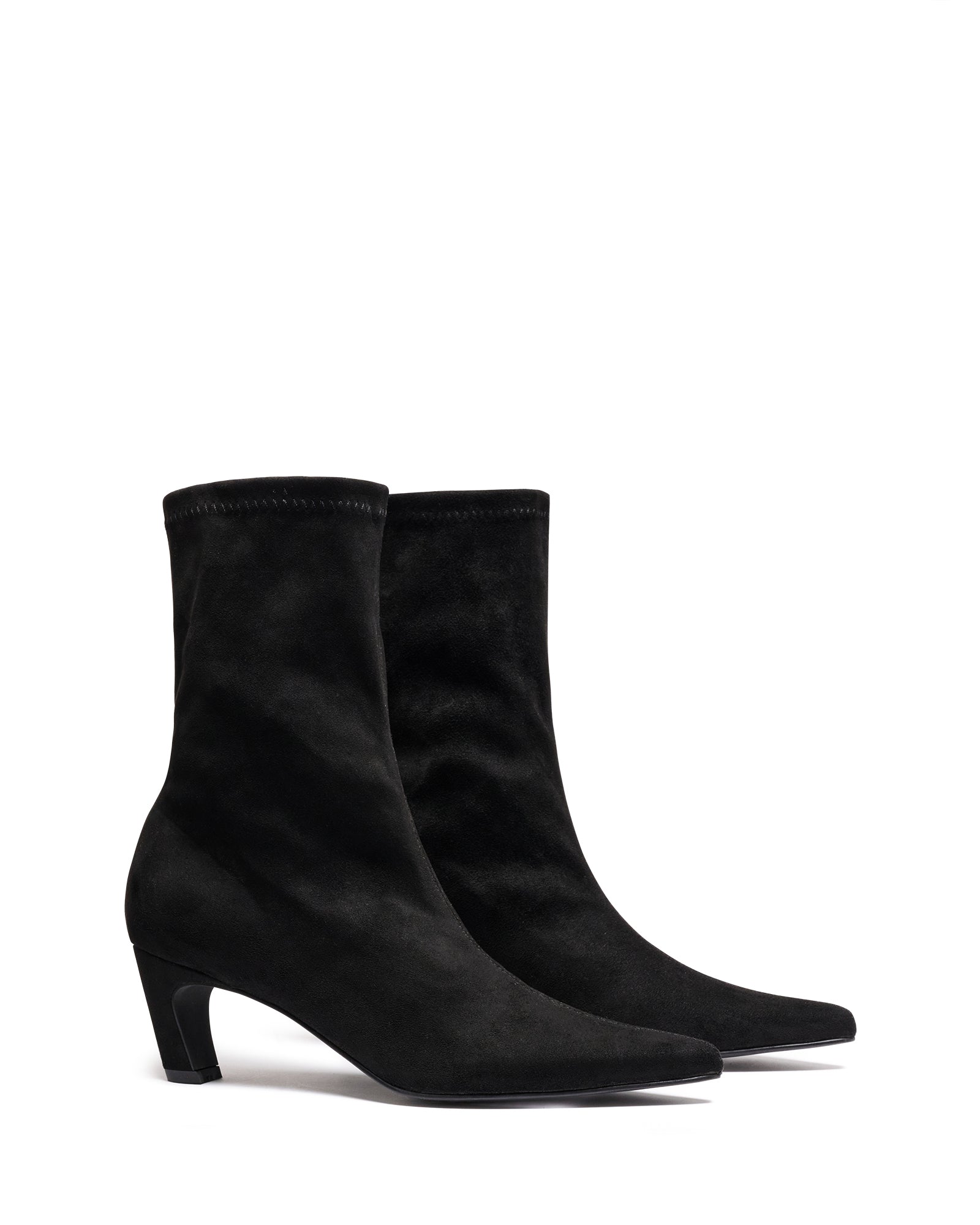 Sacha Ankle Boot Black Microfibre