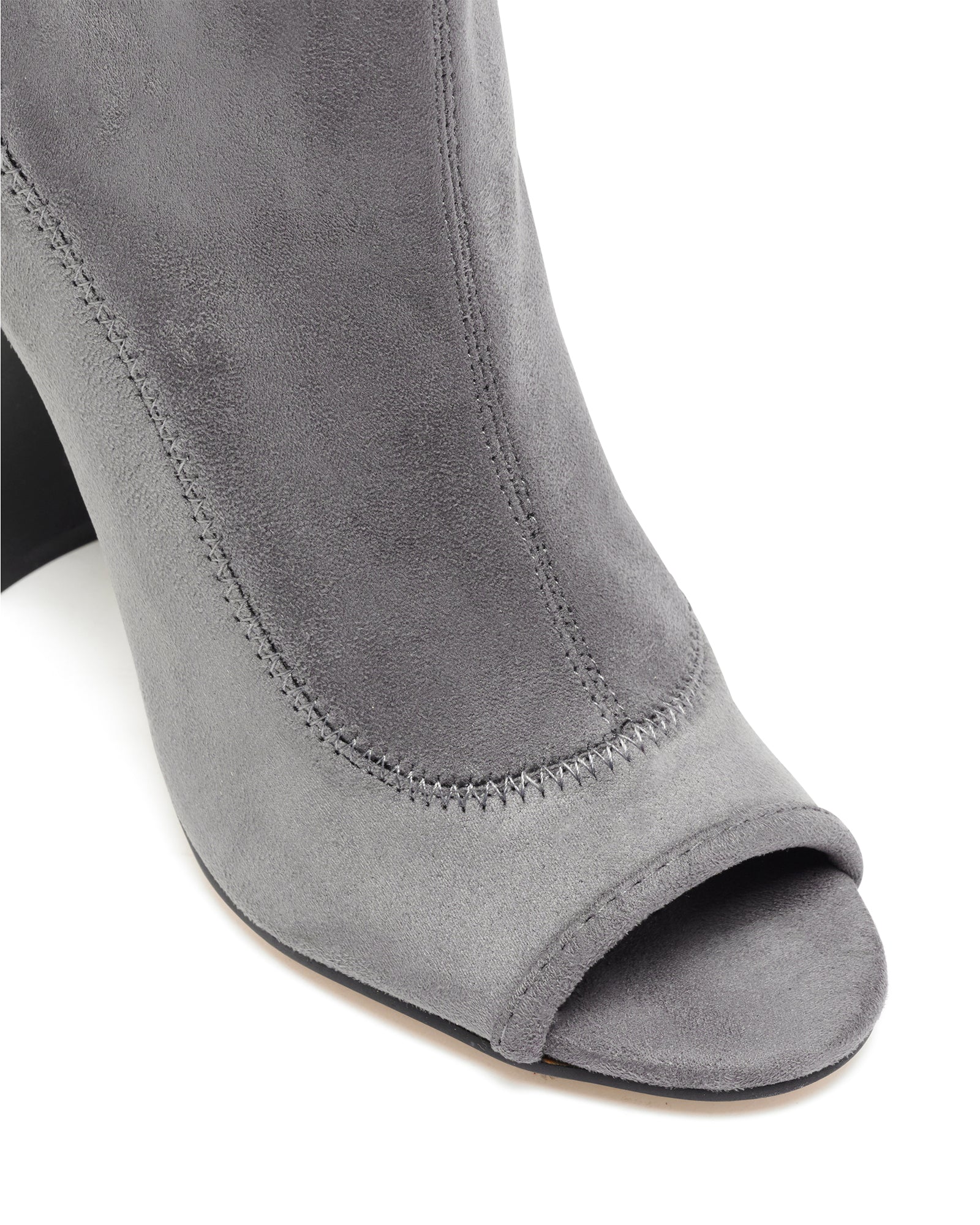 Selma Grey Stretch Faux Suede *FINAL SALE*