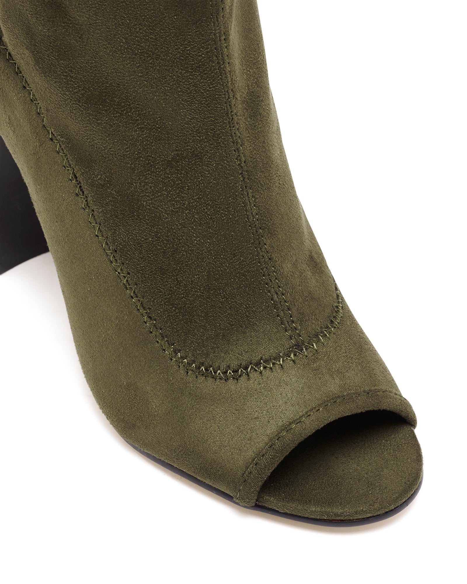 Selma Heel Olive Stretch Microfibre