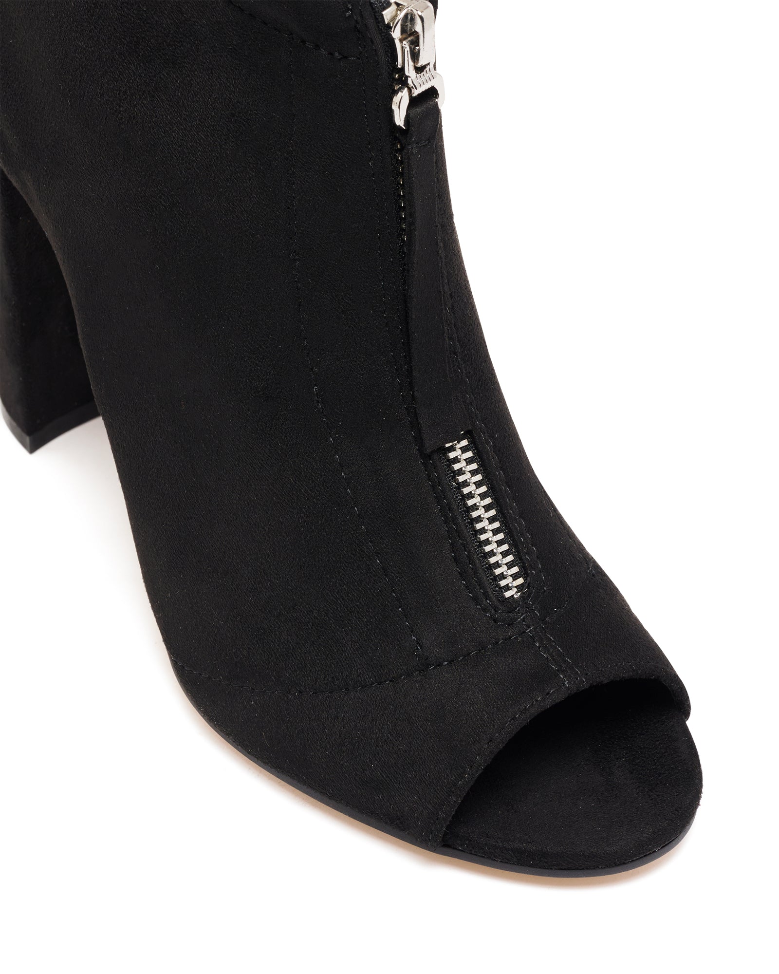 Spillar Heel Black Stretch Microfibre