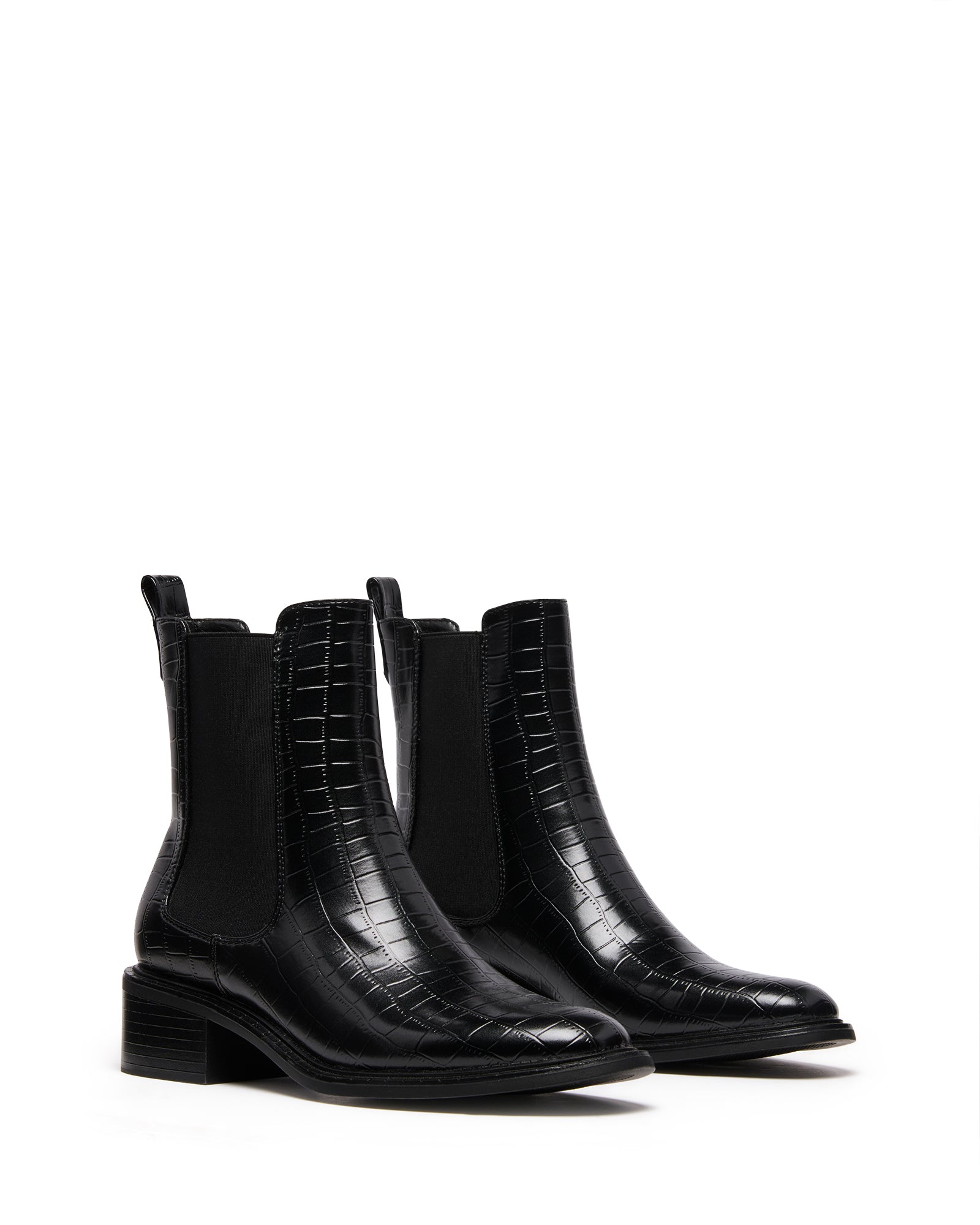 Stable Ankle Boot Black Croc