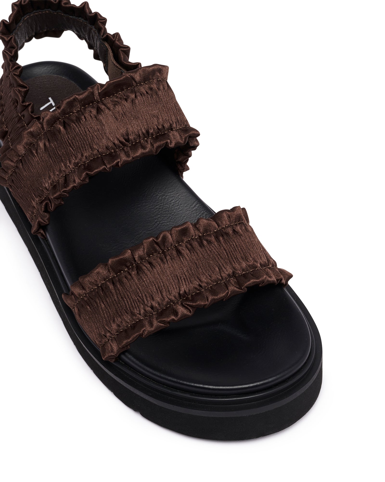 Vissta Sandal Chocolate Satin