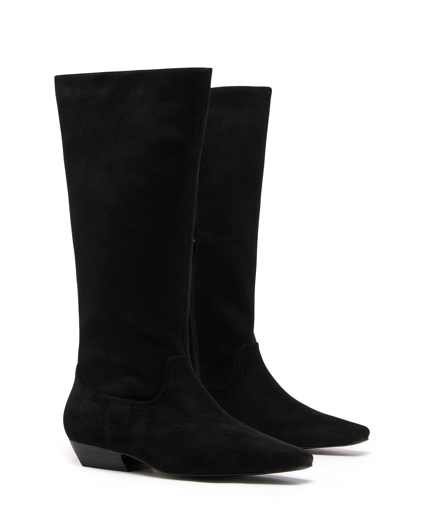 Xavier Tall Boot Black Suede