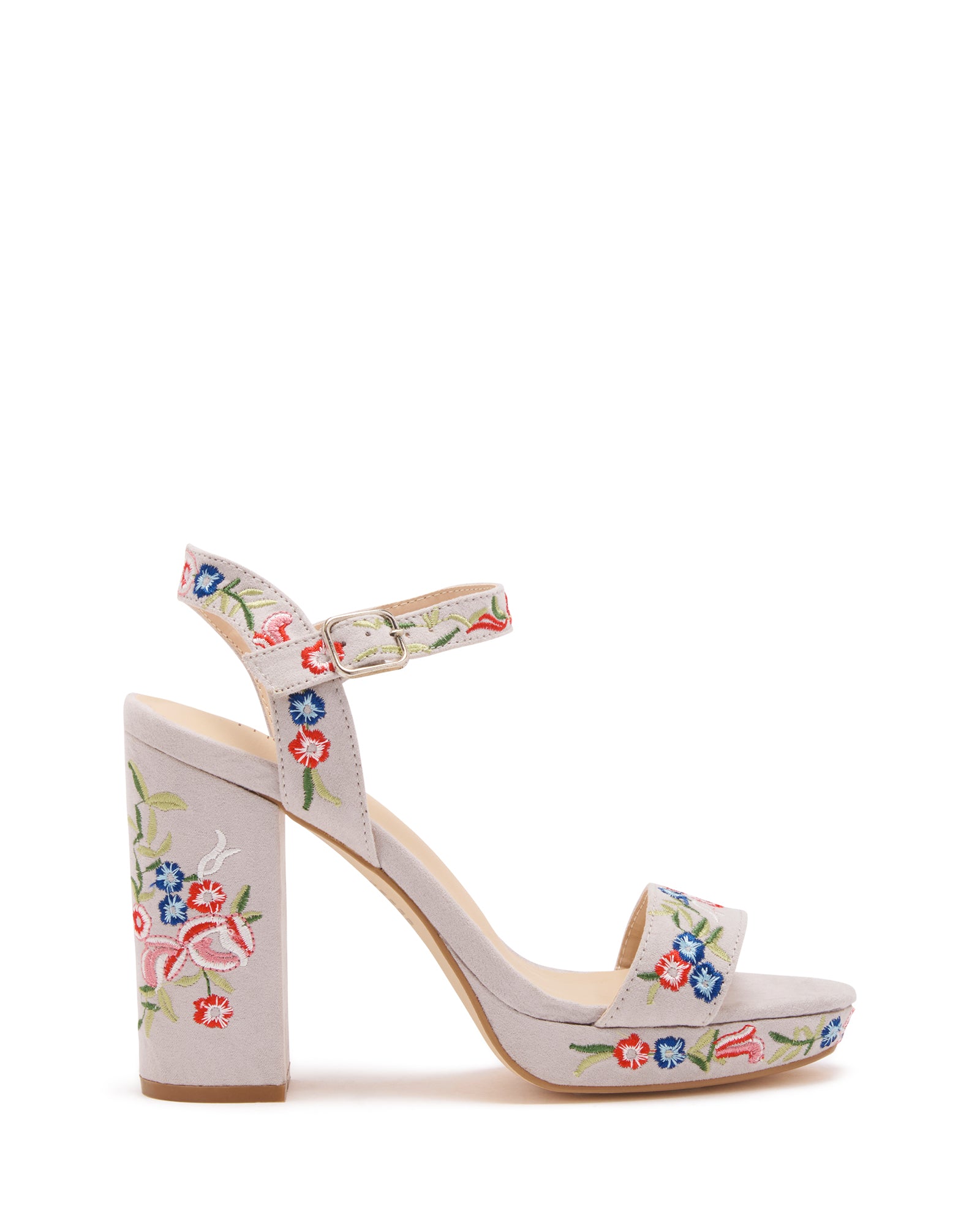 Yolanda Floral Heel Concrete