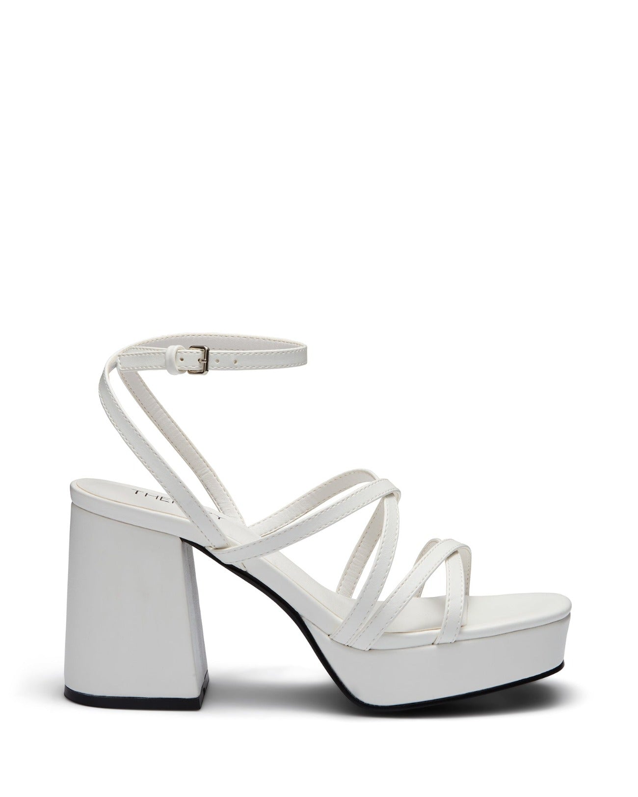 Taina Women's White Block Heel Sandals | Aldo Shoes