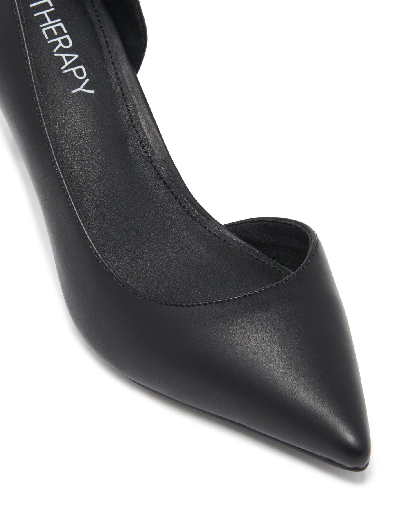 Black Pointed Toe Two Part Block Heels | Womens Shoes | Select Fashion  Online